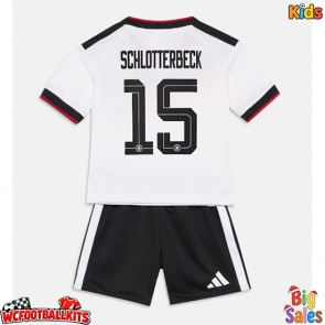 Germany Nico Schlotterbeck #15 Replica Home Stadium Kit for Kids World Cup 2026 Short Sleeve (+ pants)